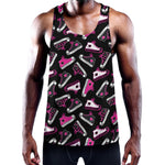 Emo Shoes Pattern Print Training Tank Top