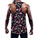 Emo Shoes Pattern Print Training Tank Top