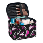 Emo Shoes Pattern Print Travel Makeup Bag