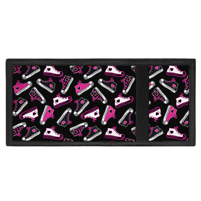 Emo Shoes Pattern Print Trifold Wallet