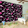 Emo Shoes Pattern Print Wall Sticker