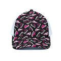 Emo Shoes Pattern Print White Mesh Trucker Hat