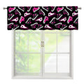 Emo Shoes Pattern Print Window Valance