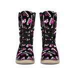 Emo Shoes Pattern Print Winter Boots