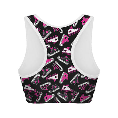 Emo Shoes Pattern Print Women's Sports Bra