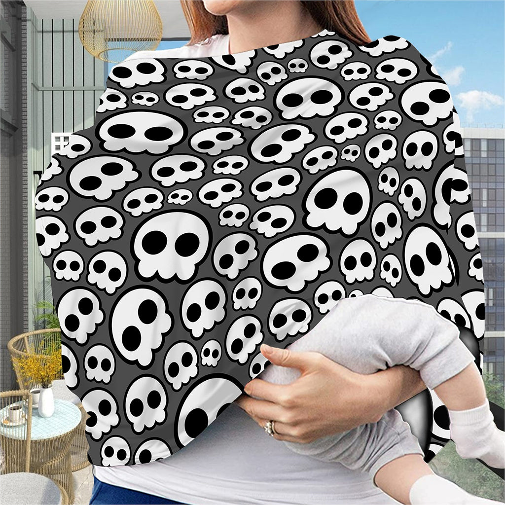 Emo Skull Pattern Print Baby Seat Cover