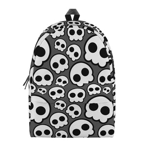 Emo Skull Pattern Print Backpack