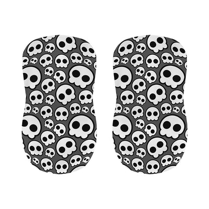 Emo Skull Pattern Print Bar Stool Covers