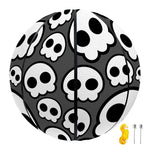 Emo Skull Pattern Print Basketball
