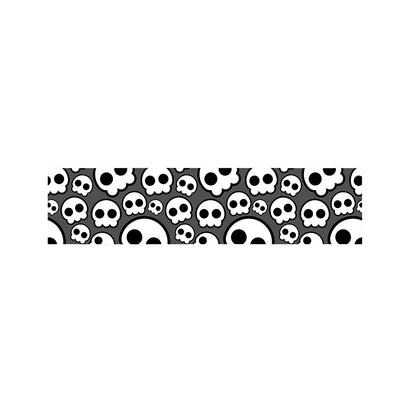 Emo Skull Pattern Print Bed Runner