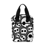 Emo Skull Pattern Print Bible Tote Bag