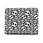 Emo Skull Pattern Print Bifold Wallet
