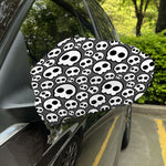 Emo Skull Pattern Print Car Side Mirror Covers