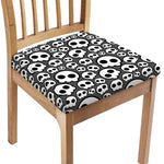 Emo Skull Pattern Print Chair Cushion Cover