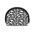 Emo Skull Pattern Print Coin Purse