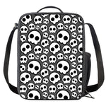 Emo Skull Pattern Print Crossbody Lunch Bag