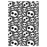 Emo Skull Pattern Print Curtain