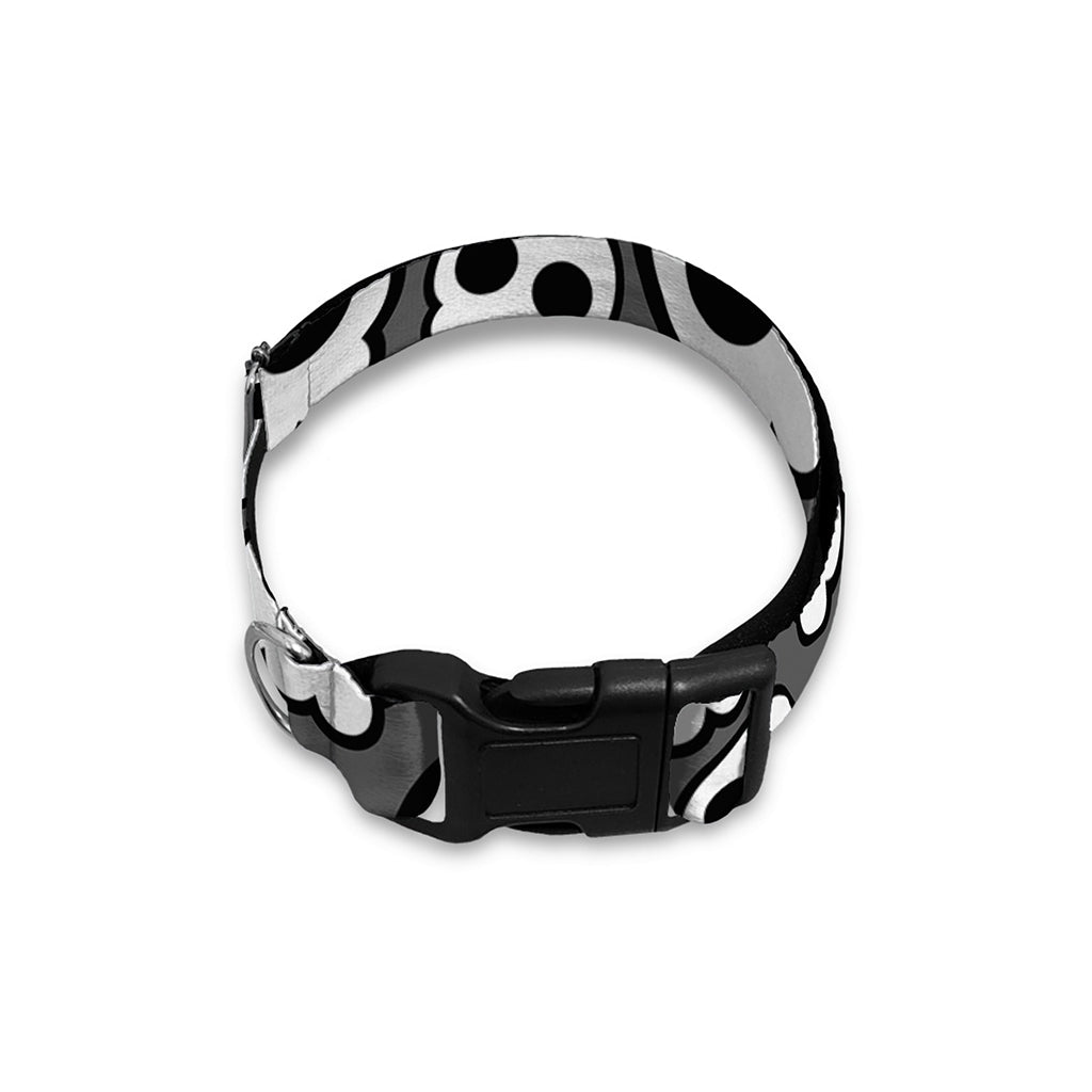 Emo Skull Pattern Print Dog Collar