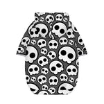 Emo Skull Pattern Print Dog Zip Up Hoodie