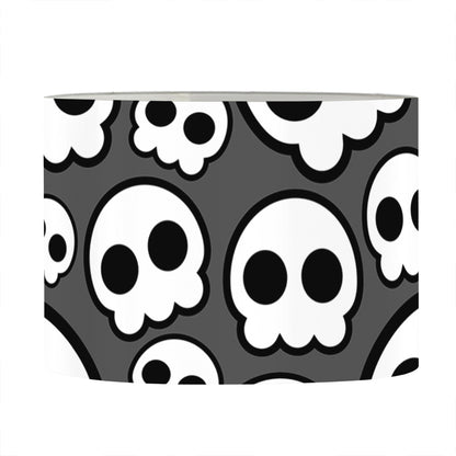 Emo Skull Pattern Print Drum Lamp Shade