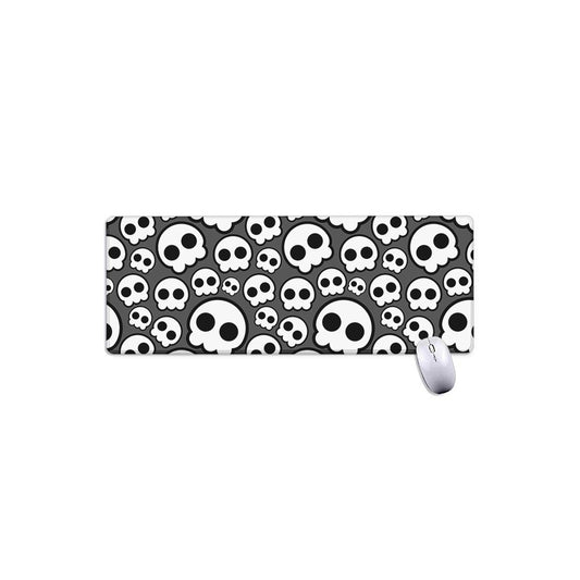 Emo Skull Pattern Print Extended Mouse Pad
