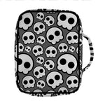Emo Skull Pattern Print Front Pocket Bible Bag