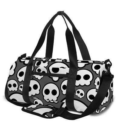 Emo Skull Pattern Print Gym Bag