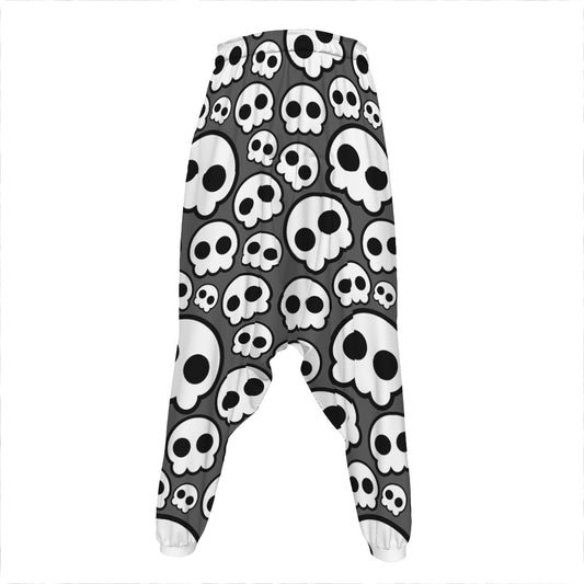 Emo Skull Pattern Print Hammer Pants