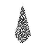 Emo Skull Pattern Print Hand Towel