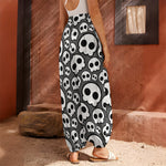 Emo Skull Pattern Print Harem Pants