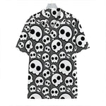 Emo Skull Pattern Print Hawaiian Shirt