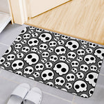 Emo Skull Pattern Print Indoor Door Mat