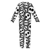 Emo Skull Pattern Print Jumpsuit