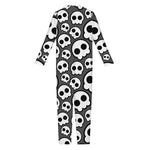 Emo Skull Pattern Print Jumpsuit