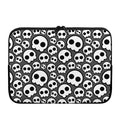 Emo Skull Pattern Print Laptop Sleeve