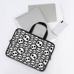 Emo Skull Pattern Print Laptop Sleeve With Handle