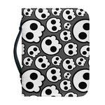 Emo Skull Pattern Print Leather Bible Cover