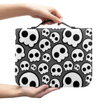 Emo Skull Pattern Print Leather Bible Cover
