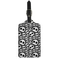 Emo Skull Pattern Print Luggage Tag
