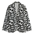 Emo Skull Pattern Print Men's Blazer
