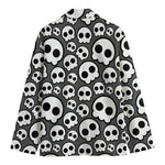 Emo Skull Pattern Print Men's Blazer
