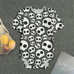 Emo Skull Pattern Print Men's Bodysuit