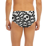 Emo Skull Pattern Print Men's Briefs