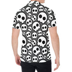 Emo Skull Pattern Print Men's Shirt