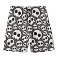 Emo Skull Pattern Print Men's Swim Trunks