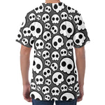 Emo Skull Pattern Print Men's Velvet T-Shirt