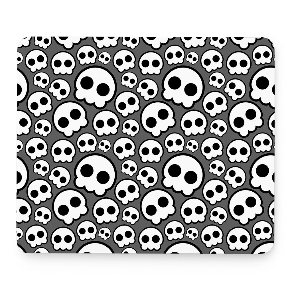 Emo Skull Pattern Print Mouse Pad