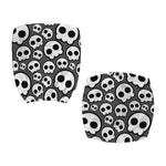 Emo Skull Pattern Print Office Chair Cover