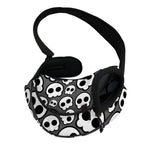 Emo Skull Pattern Print Pet Sling Carrier