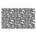 Emo Skull Pattern Print Polyester Doormat